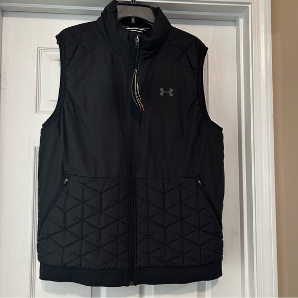 Under Armour NWT Men’s Size XL Reactor Loose Black Performance Vest Water Repel